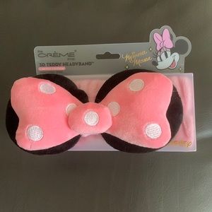 New  The Crème Shop Minnie Mouse 3 D Teddy Headyband.